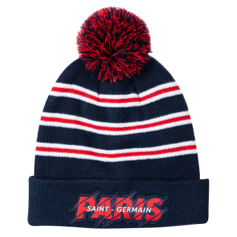 Paris Saint Germain zimná čiapka Pompon Stripe