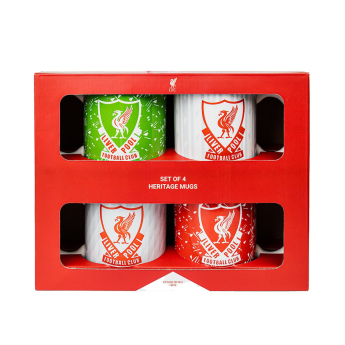 FC Liverpool sada hrnčekov 4 pcs Heritage