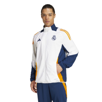 Real Madrid pánska futbalová bunda Presentation white