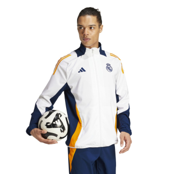 Real Madrid pánska futbalová bunda Presentation white