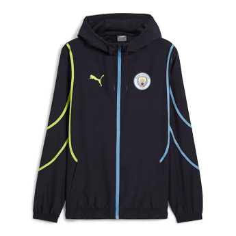Manchester City pánska futbalová bunda Pre-Match navy
