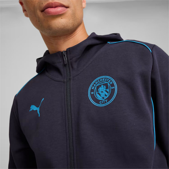 Manchester City pánska mikina s kapucňou Casuals navy
