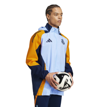 Real Madrid pánska futbalová bunda Allweather globlue