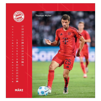 Bayern Mníchov kalendár 2025 Postcard