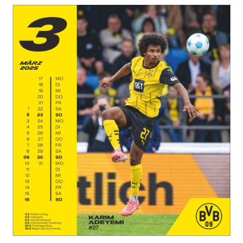 Borussia Dortmund kalendár 2025 Postcard