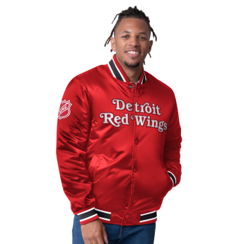 Detroit Red Wings pánska bunda The CLOSER Reversible Varsity Satin