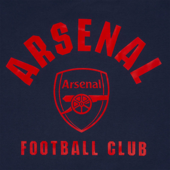 FC Arsenal pánska mikina s kapucňou Round navy