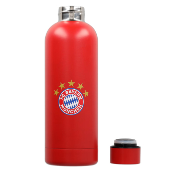 Bayern Mníchov fľaša na pitie Steel red