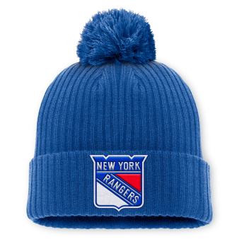 New York Rangers zimná čiapka A/CAP Beanie Cuff Pom