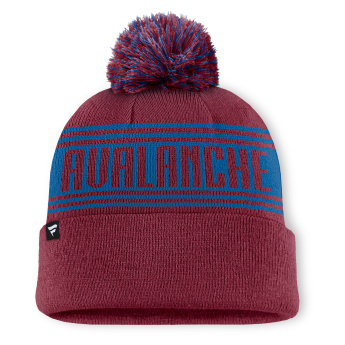 Colorado Avalanche zimná čiapka A/CAP Beanie Cuff W/Pom