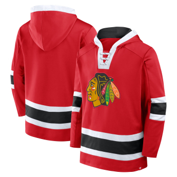 Chicago Blackhawks pánska mikina s kapucňou Mens Laced Hockey