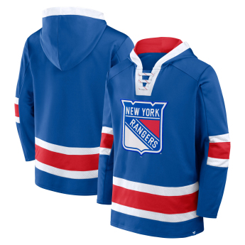 New York Rangers pánska mikina s kapucňou Mens Laced Hockey