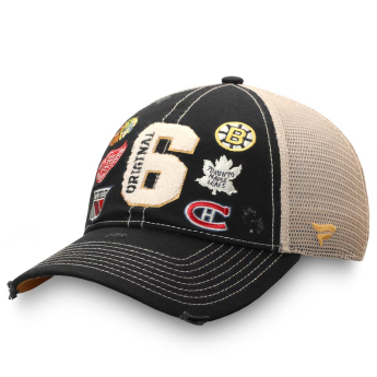 NHL produkty čiapka baseballová šiltovka Original 6 Refresh Trucker Snapback Hat - Black
