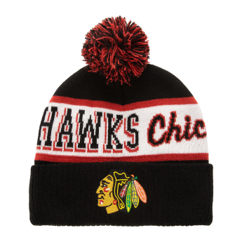 Chicago Blackhawks zimná čiapka Block Sweep Pom Knit