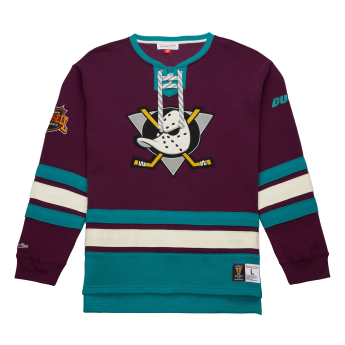 Anaheim Ducks pánska mikina Heritage Lace-Up Crew Vintage Logo
