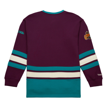 Anaheim Ducks pánska mikina Heritage Lace-Up Crew Vintage Logo