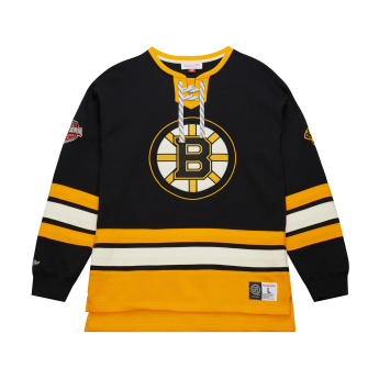 Boston Bruins pánska mikina Heritage Lace-Up Crew Vintage Logo