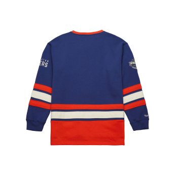 Edmonton Oilers pánska mikina Heritage Lace-Up Crew Vintage Logo