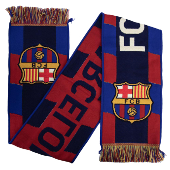 FC Barcelona zimný šál Navy Stripe