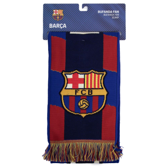 FC Barcelona zimný šál Navy Stripe