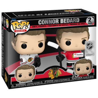 Chicago Blackhawks figúrka POP! Connor Bedard #98 Funko Fanatics Exclusive Two-Pack