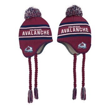 Colorado Avalanche detská zimná čiapka wordmark cuffed pom