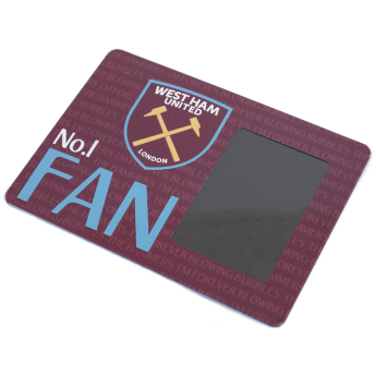 West Ham United rámik na fotografiu No1 Fan 12cm x 8.5cm