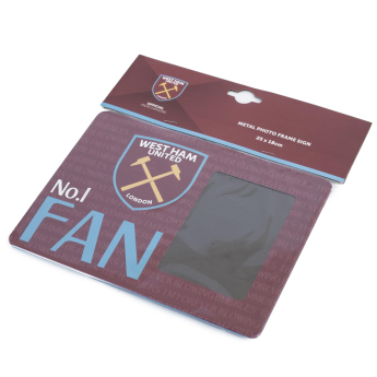 West Ham United rámik na fotografiu No1 Fan 12cm x 8.5cm