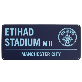 Manchester City ceduľa na stenu Two Tone Street