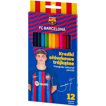 FC Barcelona pastelky 12 ks trojhranné