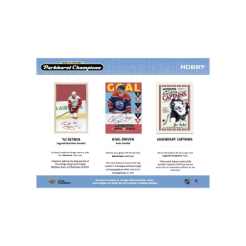 NHL boxy hokejové karty NHL 2023-24 Upper Deck Parkhurst Champions Hockey Hobby box
