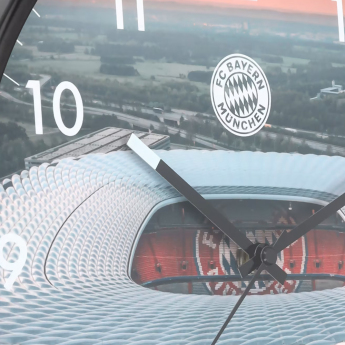 Bayern Mníchov nástenné hodiny Glow in the dark