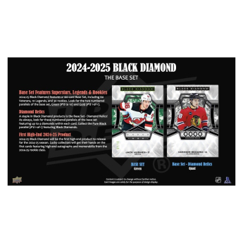 NHL boxy hokejové karty NHL 2024-25 Upper Deck Black Diamond Hockey Hobby Box