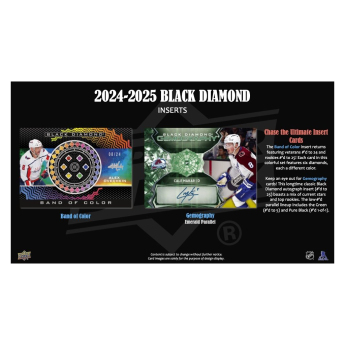 NHL boxy hokejové karty NHL 2024-25 Upper Deck Black Diamond Hockey Hobby Box