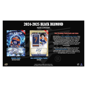 NHL boxy hokejové karty NHL 2024-25 Upper Deck Black Diamond Hockey Hobby Box