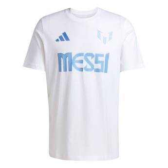 Lionel Messi pánske tričko MESSI Name and number white