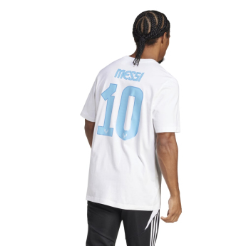 Lionel Messi pánske tričko MESSI Name and number white