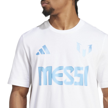 Lionel Messi pánske tričko MESSI Name and number white