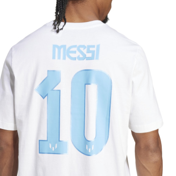 Lionel Messi pánske tričko MESSI Name and number white