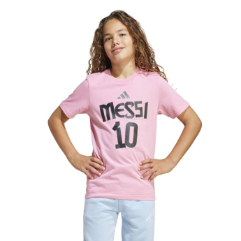 Lionel Messi detské tričko MESSI Name and number pink