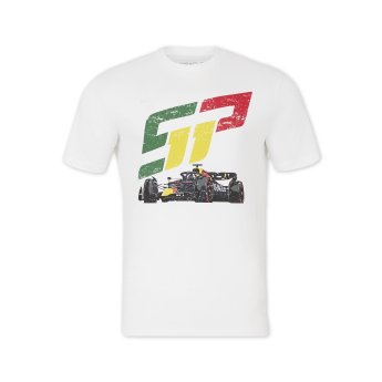 Red Bull Racing pánske tričko Sergio Perez white F1 Team 2024