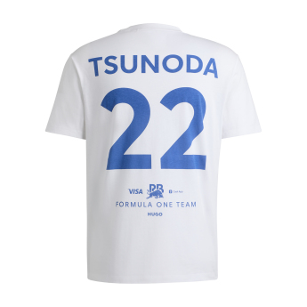 Visa Cash App RB pánske tričko Yuki Tsunoda white F1 Team 2024