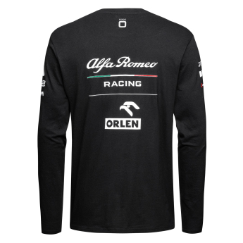 Alfa Romeo Racing pánske tričko s dlhým rukávom official AR black F1 Team 2023