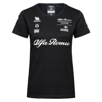 Alfa Romeo Racing dámske tričko official AR black F1 Team 2023