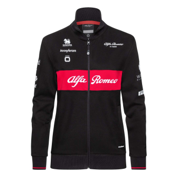 Alfa Romeo Racing dámska mikina official zip black F1 Team 2023