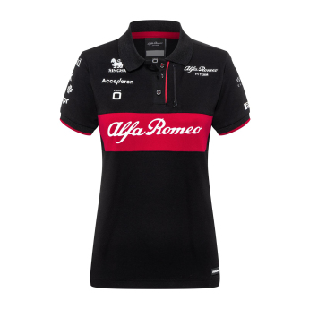 Alfa Romeo Racing dámske polo tričko official black F1 Team 2023