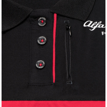 Alfa Romeo Racing dámske polo tričko official black F1 Team 2023