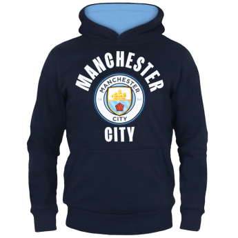 Manchester City detská mikina s kapucňou Hoody navy