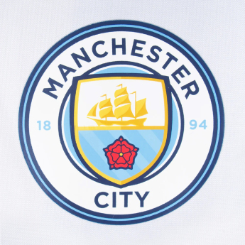 Manchester City pánska bunda s kapucňou Shower white