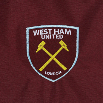 West Ham United pánska bunda s kapucňou shower navy claret